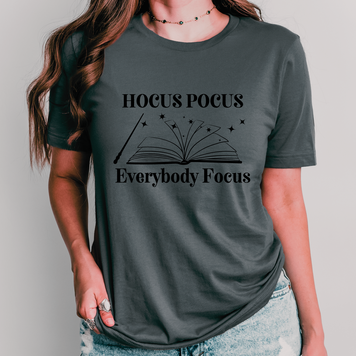 Hocus Pocus Everybody Focus Halloween Teacher Shirt