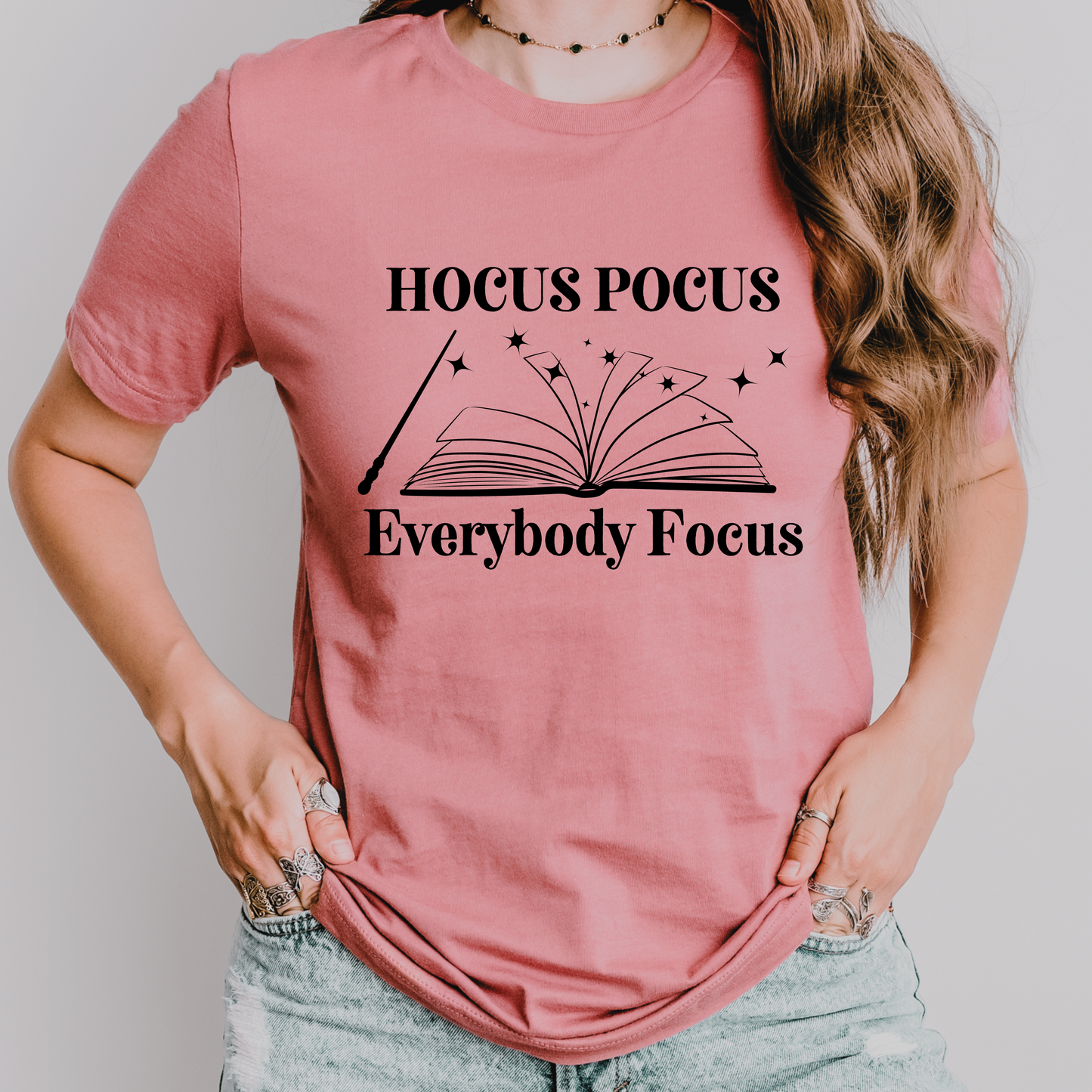 Hocus Pocus Everybody Focus Halloween Teacher Shirt