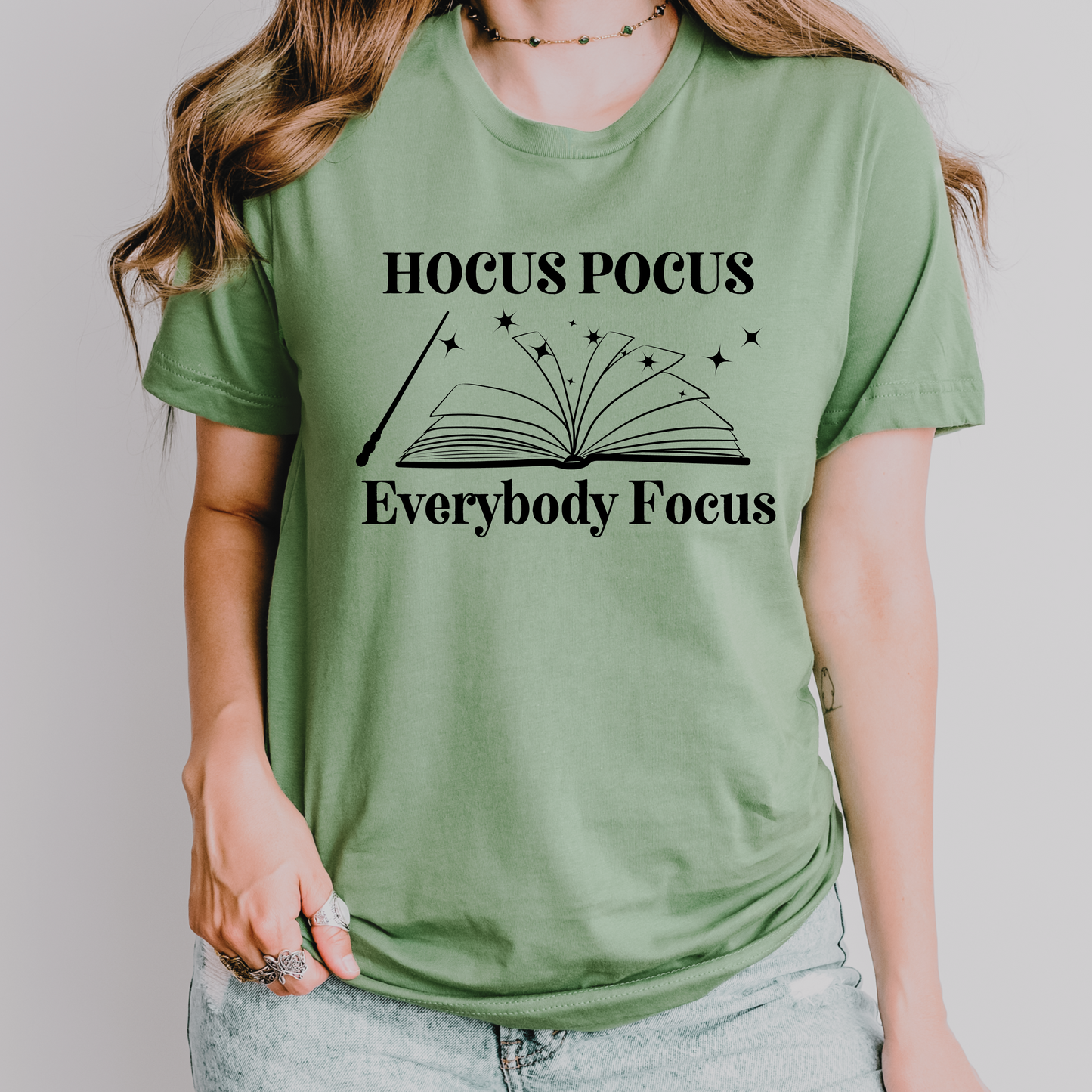 Hocus Pocus Everybody Focus Halloween Teacher Shirt