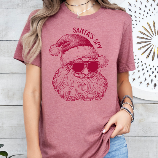 Santa's Spy Christmas Teacher Shirt