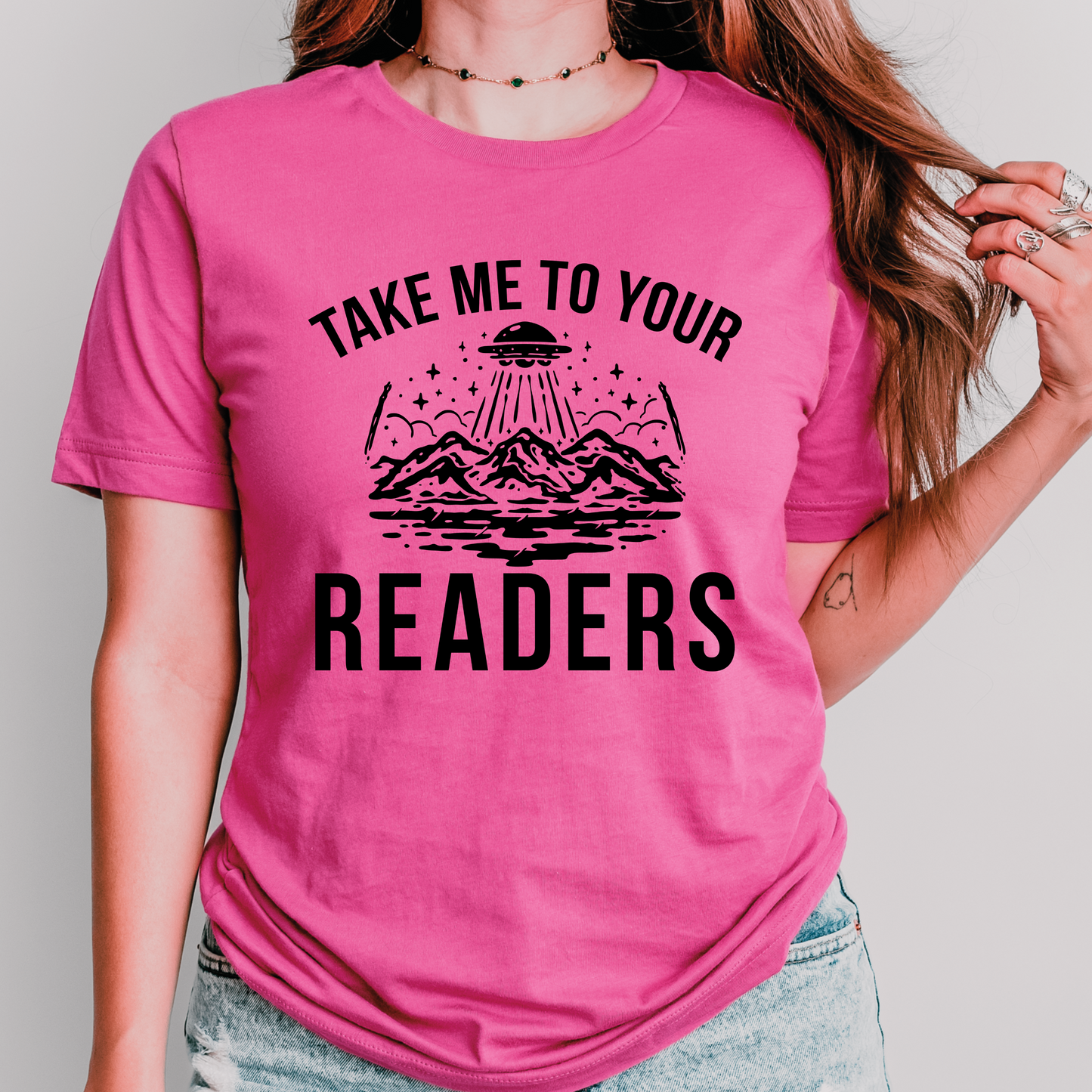 Take Me To Your Readers Teacher Shirt