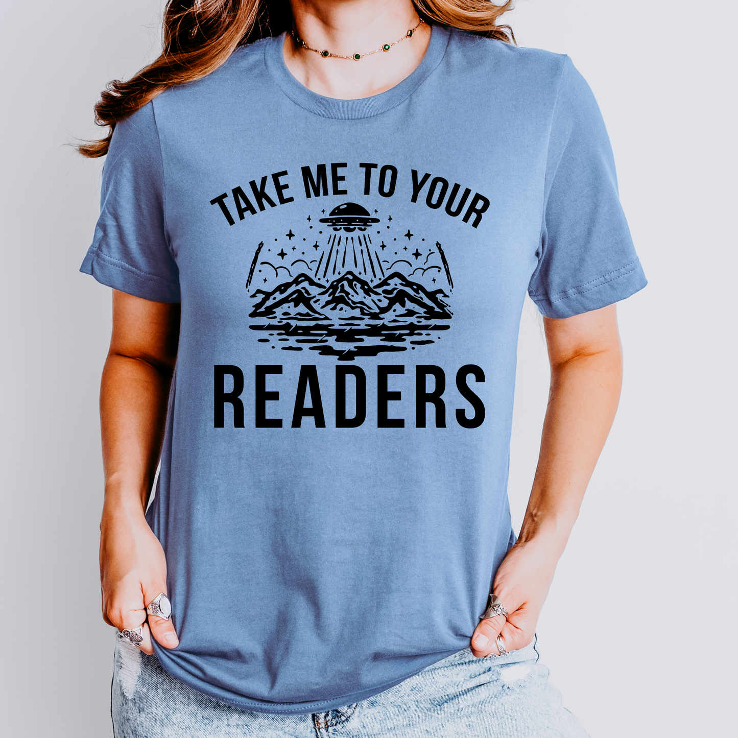 Take Me To Your Readers Teacher Shirt