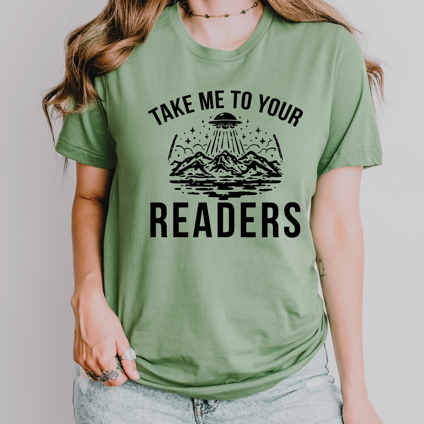 Take Me To Your Readers Teacher Shirt