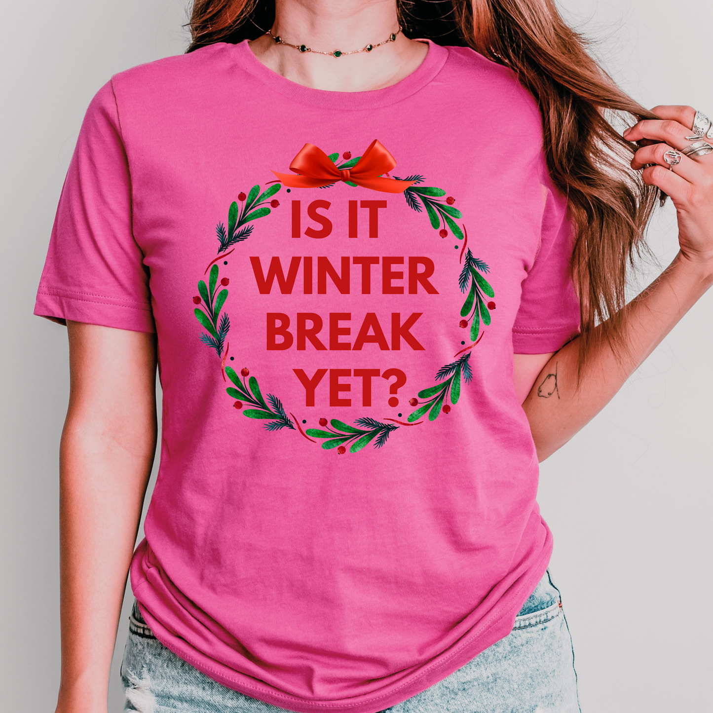 teacher shirt is it winter break yet gift
