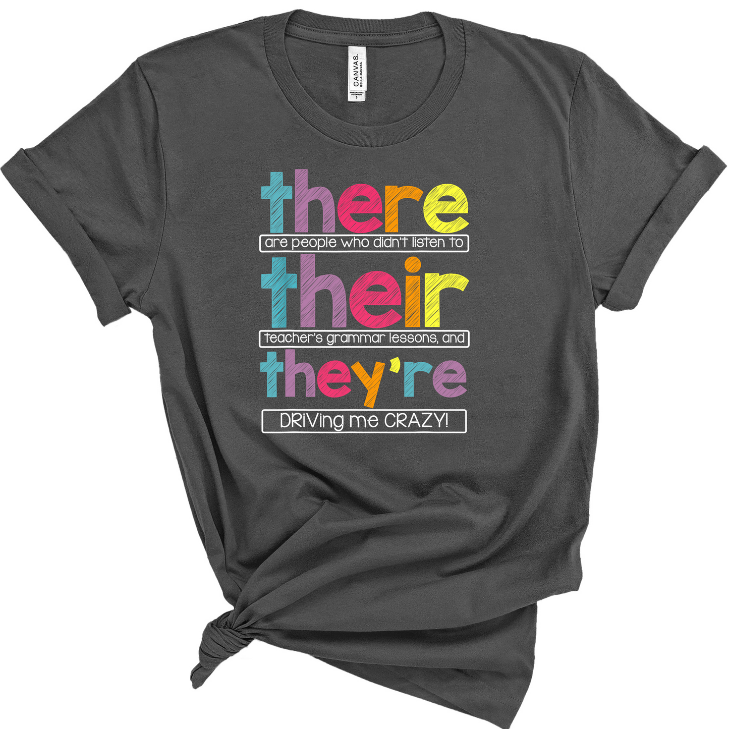 There Their They're Grammar Teacher Shirt